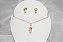 Conjunto de Brincos e Colar Semi joia 18k - Rei Da Glória - Imagem 4