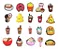 Kit Pins Pingentes,  Personagens - Comidas - Imagem 2