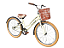 Bicicleta Aro 26 VINTAGE RETRÔ Begê com Marrom - Imagem 2