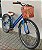 Bicicleta Aro 26 VINTAGE RETRÔ 7 Marchas, Azul, Marrom, Preto - Imagem 1