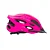 Capacete inmold mtb start M 20 furos rosa com sinalizador - Imagem 2