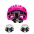 Capacete inmold mtb start M 20 furos rosa com sinalizador - Imagem 4