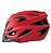 Capacete Elleven - M Vermelho/Cinza com Sinalizador em Led - Imagem 2