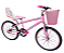Bicicleta Aro 20 Rosa Com Cadeirinha de Boneca - Imagem 1