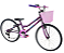 Bicicleta aro 24 WENDY 7 Marchas Index Violeta com Cesta - Imagem 1