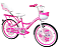 Bicicleta Aro 20 PRO-X CISSY Rosa Com Cadeirinha de Boneca - Imagem 1