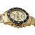 Relógio Seculus Masculino Cronógrafo Aço Dourado - Imagem 2