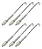 Kit 6 Garra Afinação Percussão 10cm Cromo Com Porca Torelli - Imagem 1
