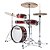 Bateria Shell Pack (4 Tambores) Vermelha Burnt Red Mist Tama Club-Jam Pancake LJK48P-BRM - Imagem 2