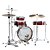 Bateria Shell Pack (4 Tambores) Vermelha Burnt Red Mist Tama Club-Jam Pancake LJK48P-BRM - Imagem 3