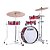 Bateria Shell Pack (4 Tambores) Vermelha Burnt Red Mist Tama Club-Jam Pancake LJK48P-BRM - Imagem 1