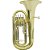 Bombardino Euphonium De 4 Chaves Ep 340 Laqueado Dourado Com Case New York - Imagem 1