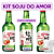KIT SOJU JINRO 1 ORIGINAL + 2 JINRO MORANGO C/ COPINHO - Imagem 1