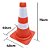 CONE LARANJA E BRANCO 75 CM - Imagem 2