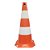 CONE LARANJA E BRANCO 75 CM - Imagem 1