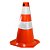 CONE LARANJA E BRANCO 50 CM - Imagem 2