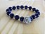 Pulseira Azul com flor - Imagem 1