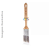 Pincel Trincha Angular 1.1/2" com cerdas gris profissional Tigre - Gris Profissional - Imagem 1