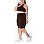 Bermuda Fitness Plus Size Café Marrom Poliamida - Imagem 3