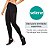 Calça Legging Preta Sem Costura Furinhos Poliamida Cós Alto - Imagem 4
