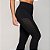 Calça Legging Preta Sem Costura Furinhos Poliamida Cós Alto - Imagem 3