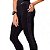Legging Sem Costura Preto Mescla Poliamida Cós Alto Canelado Selene Fitness Academia - Imagem 4