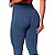 Legging Sem Costura Azul Mescla Poliamida Cós Canelado - Imagem 4