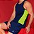 Camiseta Regata DryFit Fitness Masculina Marinho Faixa Lateral - Imagem 3