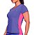 Camiseta Fitness Poliamida Malha Fria Proteção UV 50+ Faixa Lateral - Imagem 2