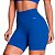 Shorts Fitness Sem Costura Cós Alto Leve Compressão Selene Poliamida Preto Rosa Academia Treino Ginástica - Imagem 1