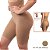 Shorts Modelador Selene com Silicone no Cós Elastano Cinta Alta Redutora Pó de Arroz Bege Modela Comprime Barriga - Imagem 2