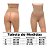 Shorts Modelador Selene com Silicone no Cós Elastano Cinta Alta Redutora Pó de Arroz Bege Modela Comprime Barriga - Imagem 3