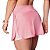 Shorts Saia Academia Fitness Corrida Caminhada Poliamida Esportivo Selene Qualidade Preto Rosa - Imagem 5