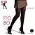 Meia Calça Fio 80 Elastano Selene Original Preta - Imagem 1