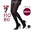 Meia Calça Fio 80 Grossa OPACA Feminina Selene Adulto Elastano Preta Qualidade Preto Inverno - Imagem 1