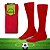 Meia Futebol Meião Esportivo Adulto Selene 39 ao 43 Poliamida - Imagem 2