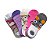 Kit 3 Pares Meia Curta Sapatilha Feminina 34 ao 39 Coloridas Estampas Divertidas - Imagem 1