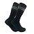 Meia Street Cano Longo Masculina Esportiva 39 ao 43 Preta Branca Listras - Imagem 5