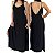 Vestido Feminino Preto Longo Soltinho Alça Ajustável Sampa Havaianas - Imagem 1