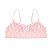 Sutiã Top Infantil Sem Costura Faixa Poliamida Macio Conforto Rosa Branco Bege Soutien LaDonna - Imagem 4