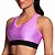 Top Fitness Costas Abertas Esportivo Rosa Poliamida com Lycra Academia Look Treino - Imagem 1