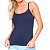 Regata Blusinha Alcinha Blusa Alça Fina Feminina Regatinha Básica Poliamida Malha Fria - Imagem 4