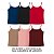 Regata Blusinha Alcinha Blusa Alça Fina Feminina Regatinha Básica Poliamida Malha Fria - Imagem 5