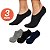 Kit 3 Meia Básica Curta Lisa Masculina 38 ao 43 BOM Sapatilha Invisivel - Imagem 2