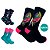 Meia Poliamida Esportiva Cano Médio Feminina Bike Corrida Ciclismo Treino Academia 34 ao 39 Colorida Selene - Imagem 1