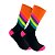 Meia Poliamida Esportiva Cano Médio Feminina Bike Corrida Ciclismo Treino Academia 34 ao 39 Colorida Selene - Imagem 2