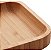 Bandeja De Bambu Retangular  Petisqueira Cozinha 20x10cm - Imagem 3