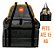 Assento Tubline Até 15kg Preto/Laranja Couro - Imagem 2