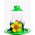 Bebedouro Beija Flor Colibri Passaros Ecológico 250ml Com Chapéu e Poleiro Bandeja Cores Aleatórias - Imagem 1