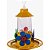 Bebedouro Beija Flor Colibri Passaros Ecológico 250ml Com Chapéu e Poleiro Bandeja Cores Aleatórias - Imagem 2